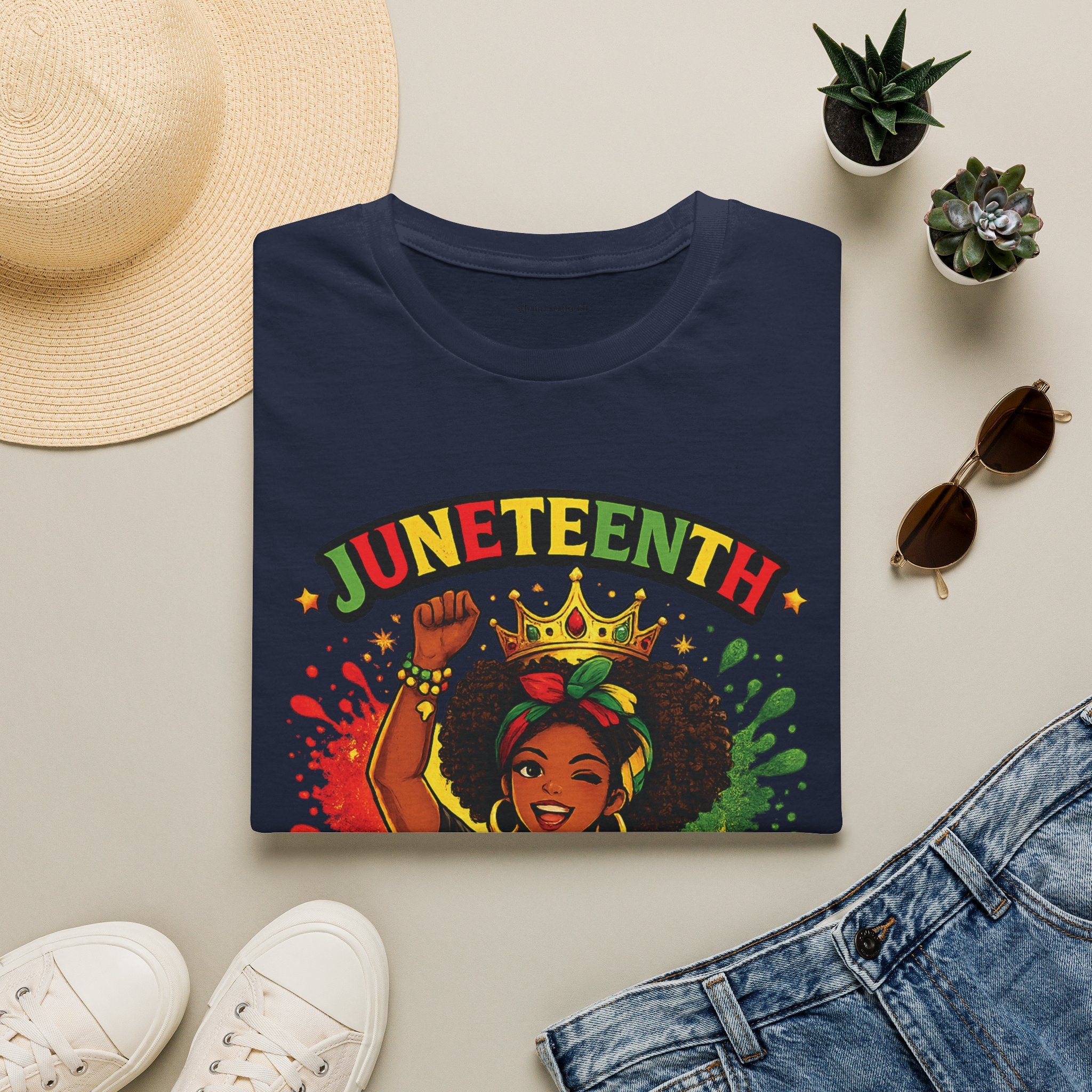 Juneteenth Queen T-Shirt — Black History Celebration Tee