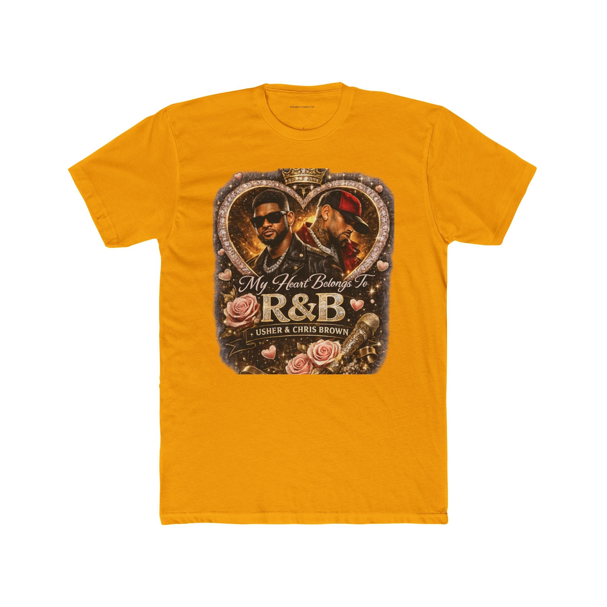 R&B Vintage Heart Tee — "My Heart Belongs to R&B" Graphic T-Shirt