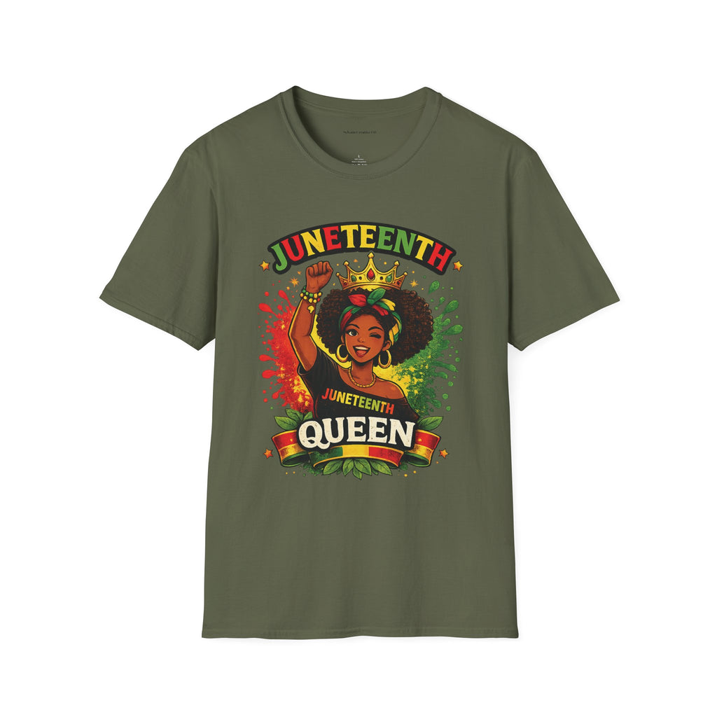 Juneteenth Queen T-Shirt — Black History Celebration Tee