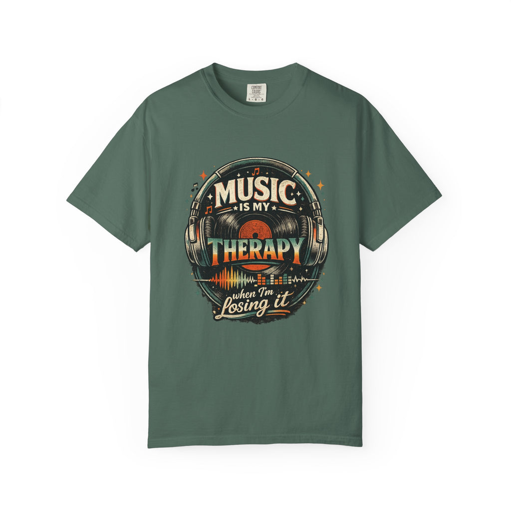 Music Is My Therapy T-Shirt — Graphic Tee for Music Lovers