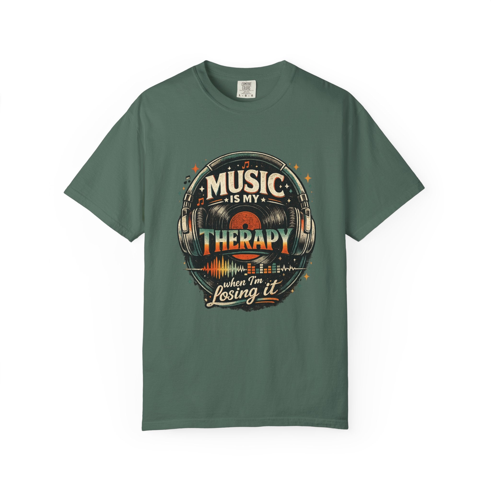 Music Is My Therapy T-Shirt — Graphic Tee for Music Lovers