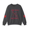 Valentine Tic-Tac-Toe "You Won My Heart" Sweatshirt