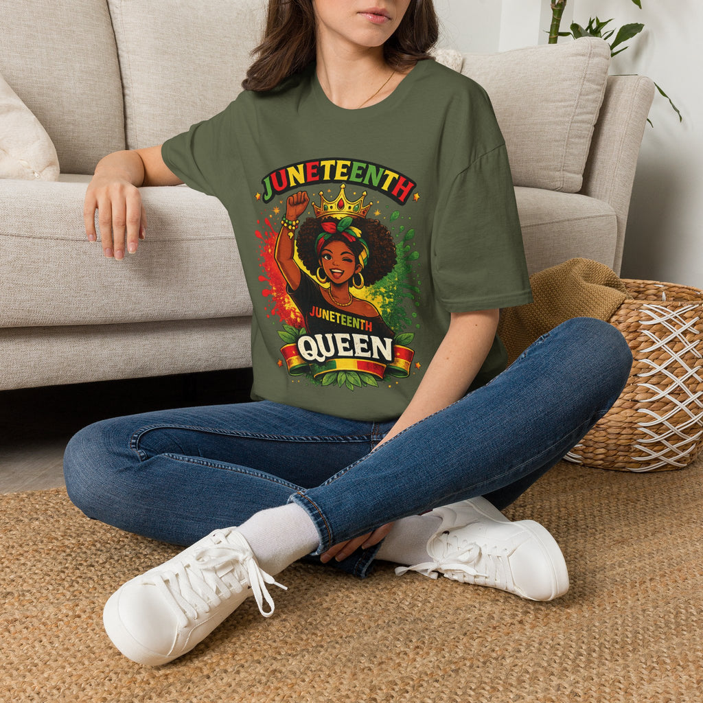 Juneteenth Queen T-Shirt — Black History Celebration Tee