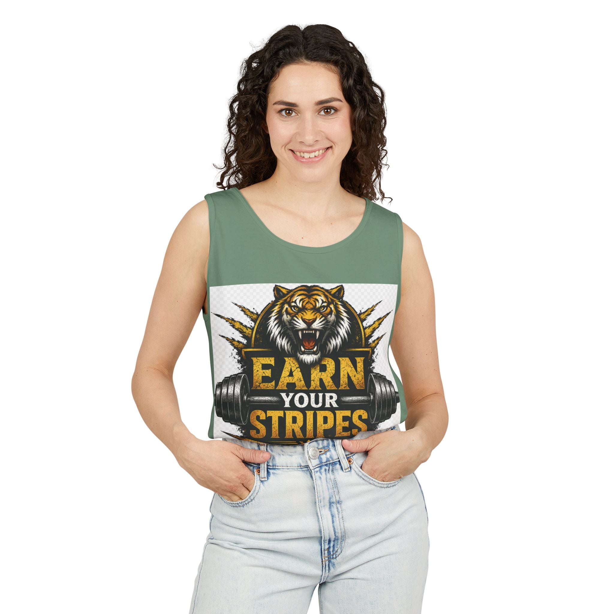 Earn Your Stripes Graphic Tank Top