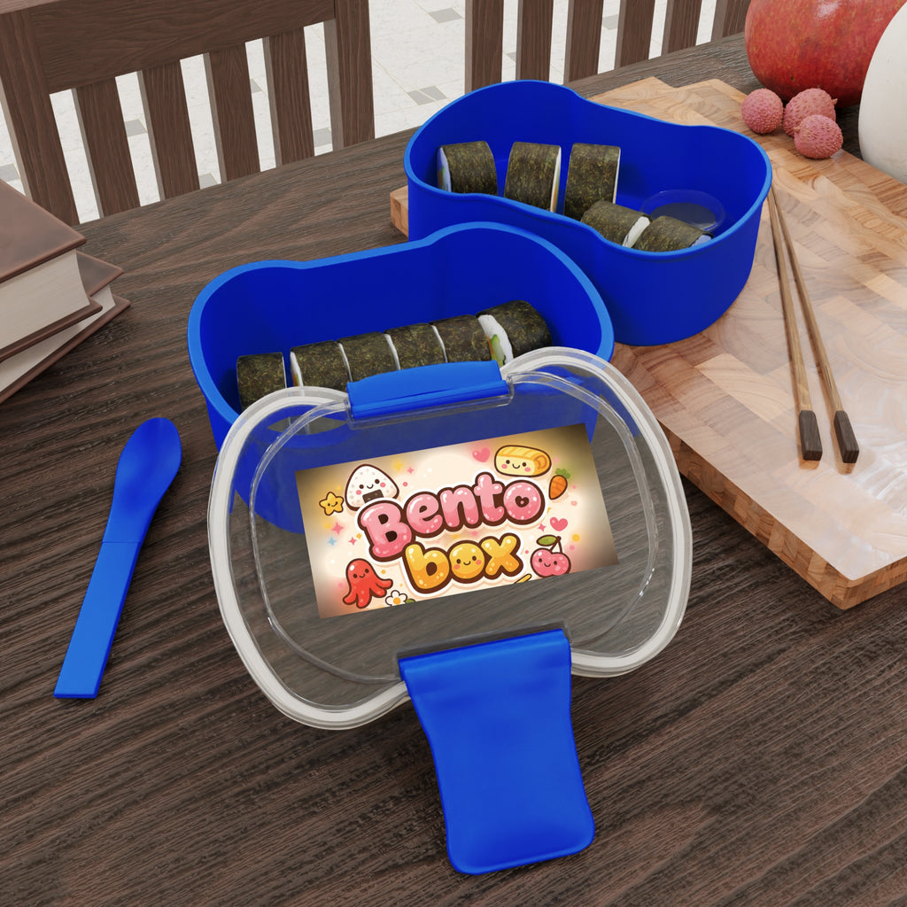 Two-Tier Bento Box — Cute Kawaii Lunchbox for Kids with 'Bento Box' Design