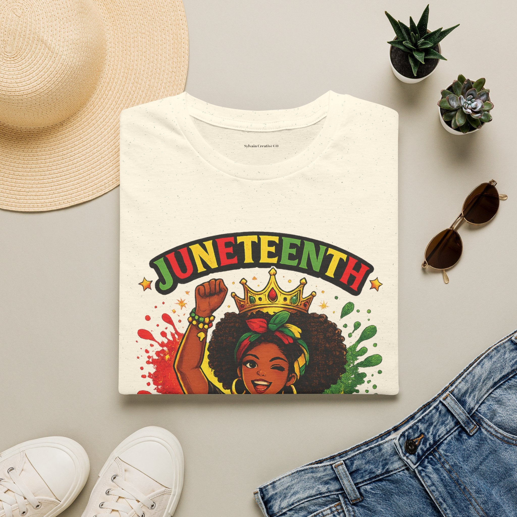 Juneteenth Queen T-Shirt — Black History Celebration Tee