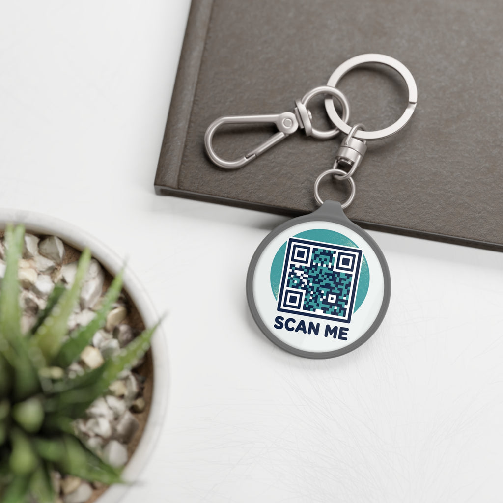 Copy of Round QR Code Keyring Tag — Custom Scan-to-Shop Promotional Keychain