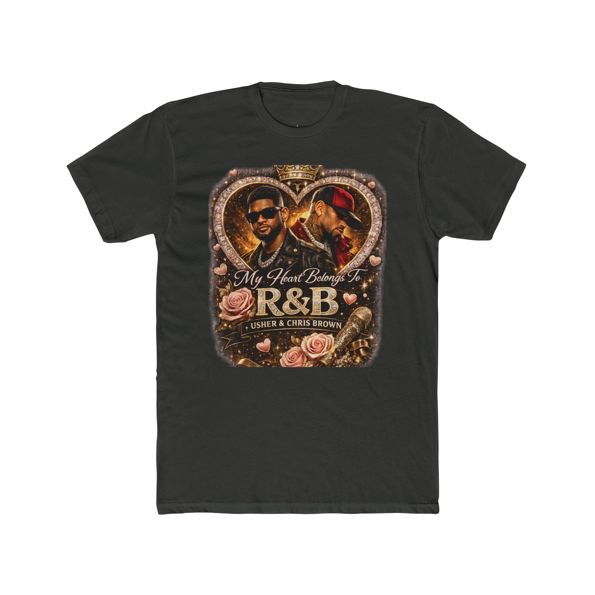R&B Vintage Heart Tee — "My Heart Belongs to R&B" Graphic T-Shirt