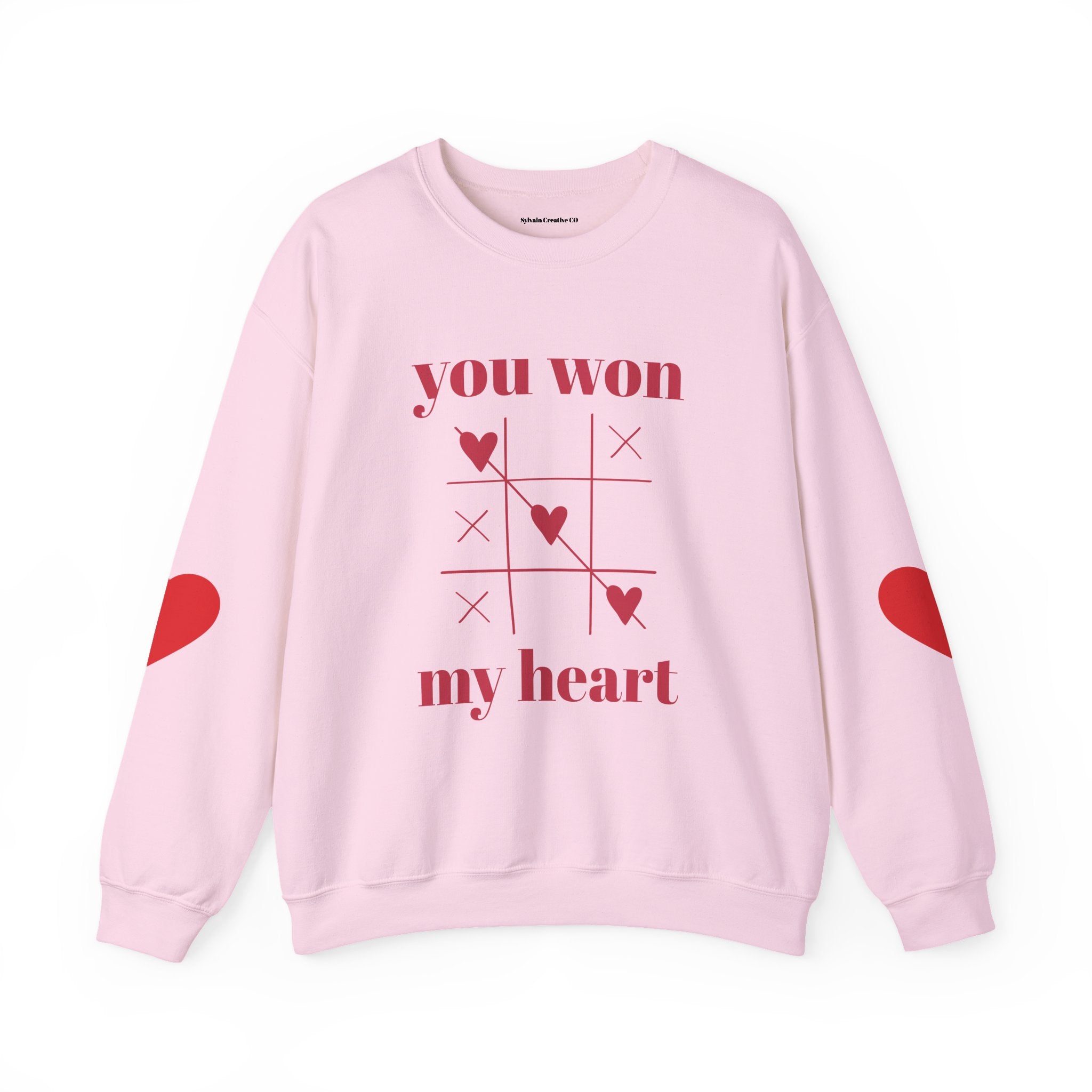 Valentine Tic-Tac-Toe "You Won My Heart" Sweatshirt
