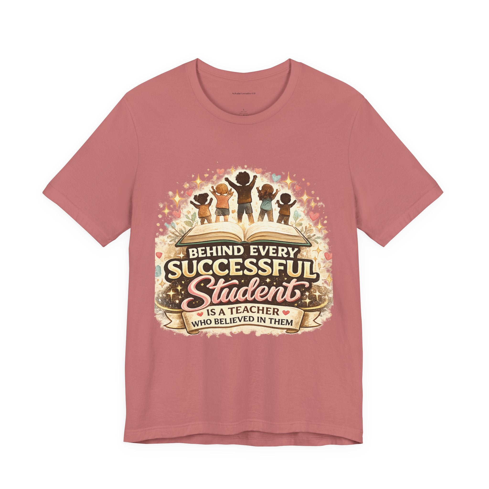 Behind Every Successful Student Teacher T‑Shirt — Inspirational Teacher Appreciation Tee