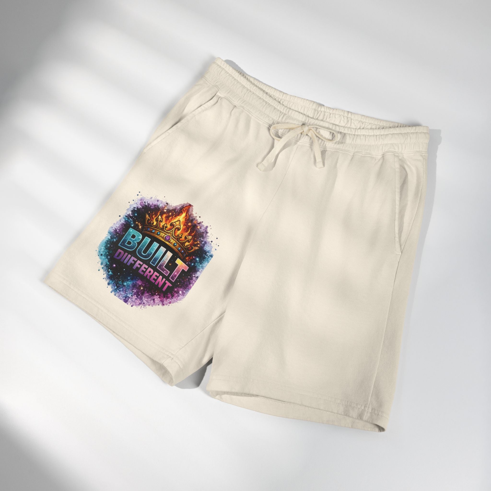 Built Different Sweat Shorts — Garment-Dyed Fleece Athletic Shorts