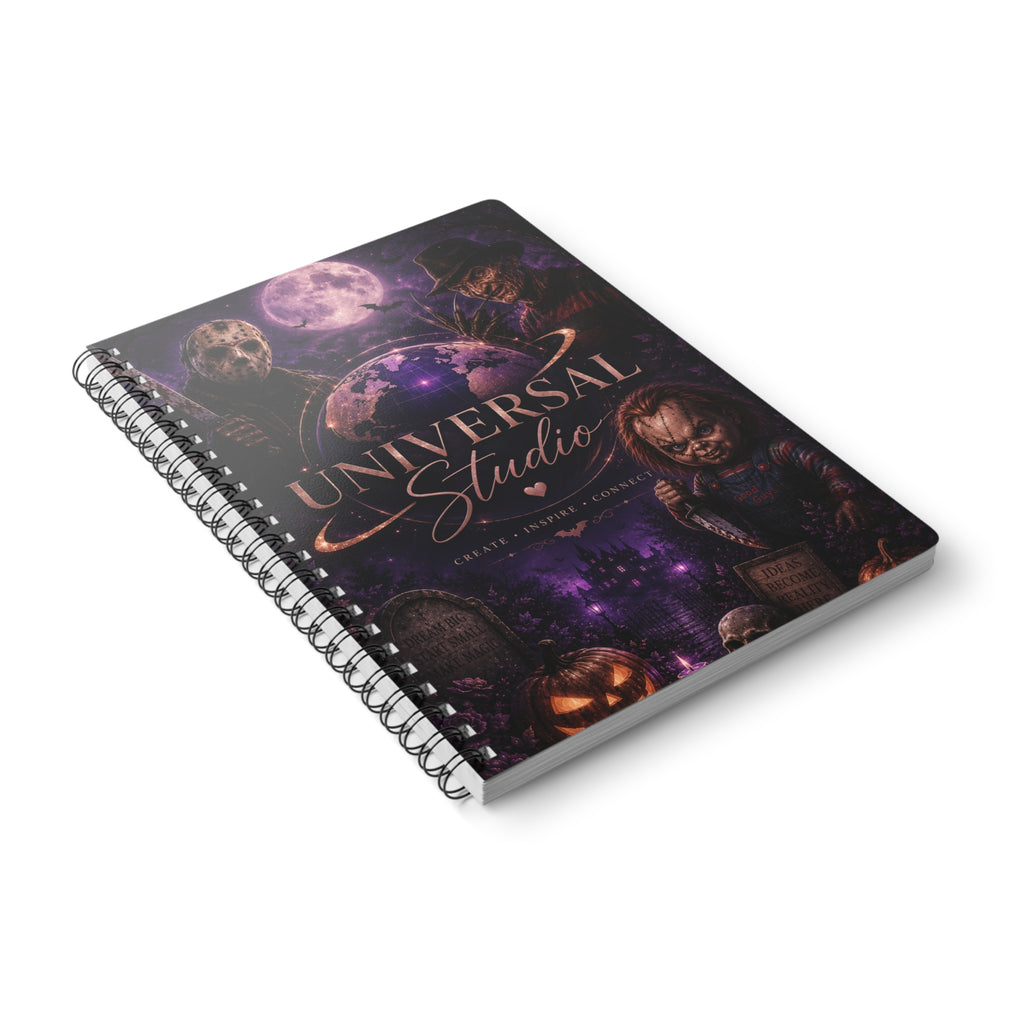 Horror Movie Villains Spiral Notebook — "Universal Studio" A5 Wirobound Journal