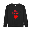 Toddler Sweatshirt - "The Heart" Red Heart Graphic Cozy Kids Pullover (Valentine's Day)