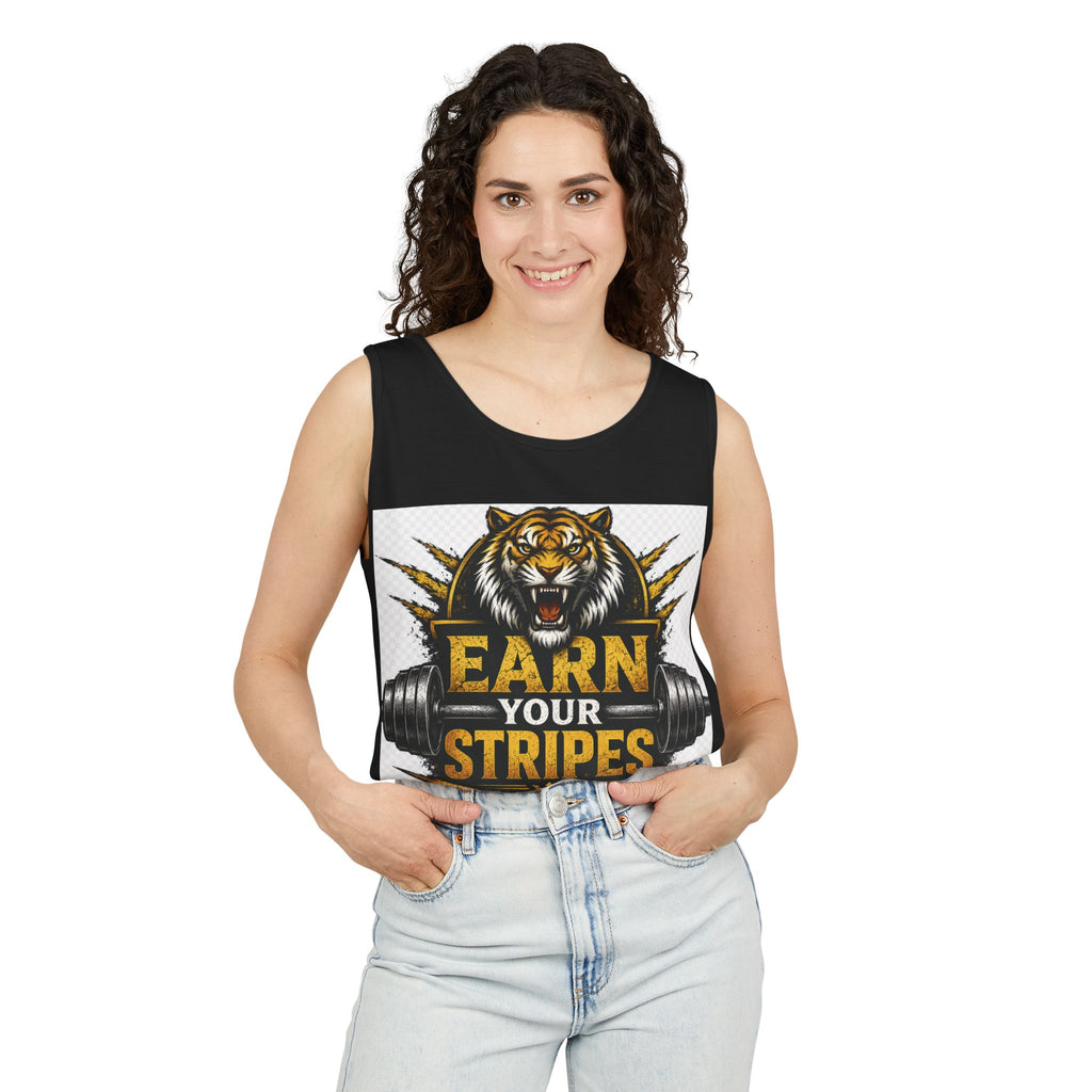 Earn Your Stripes Graphic Tank Top