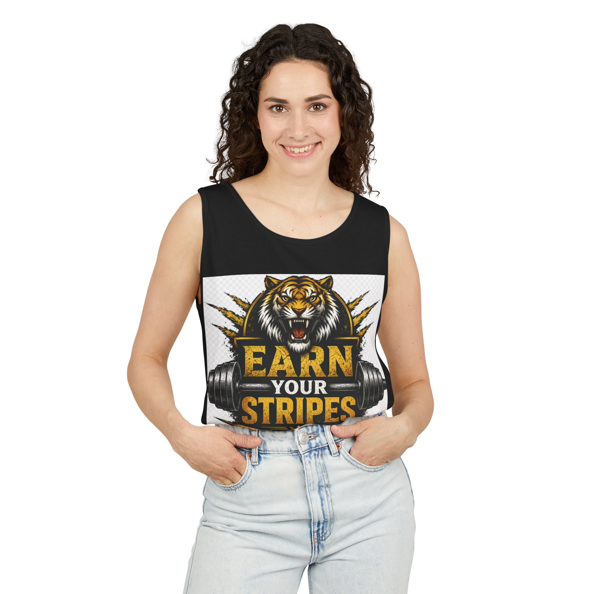 Earn Your Stripes Graphic Tank Top