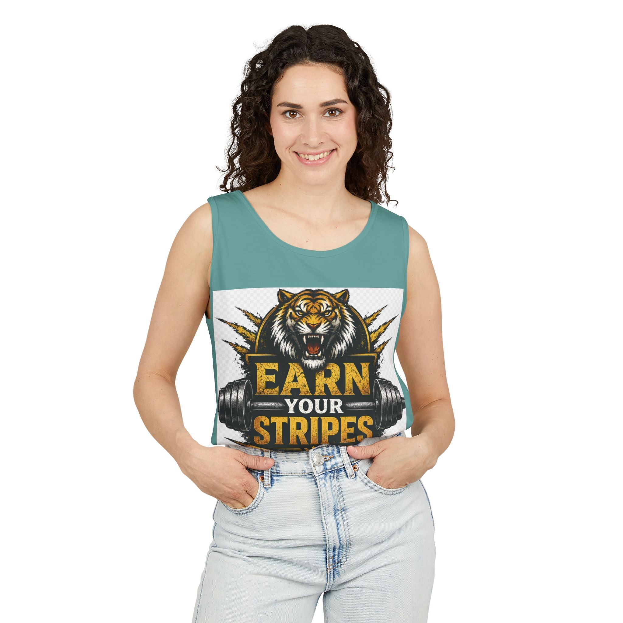 Earn Your Stripes Graphic Tank Top