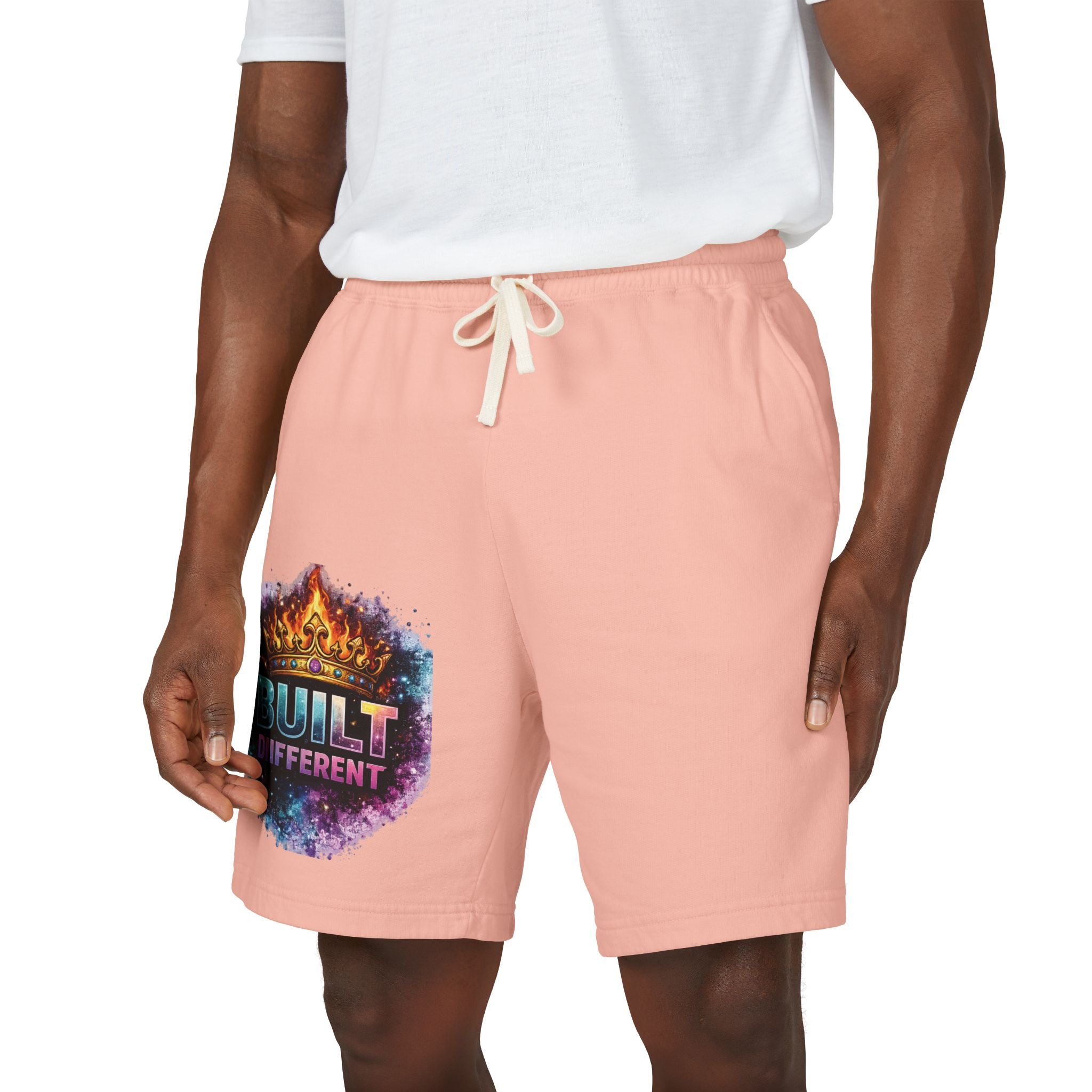 Built Different Sweat Shorts — Garment-Dyed Fleece Athletic Shorts