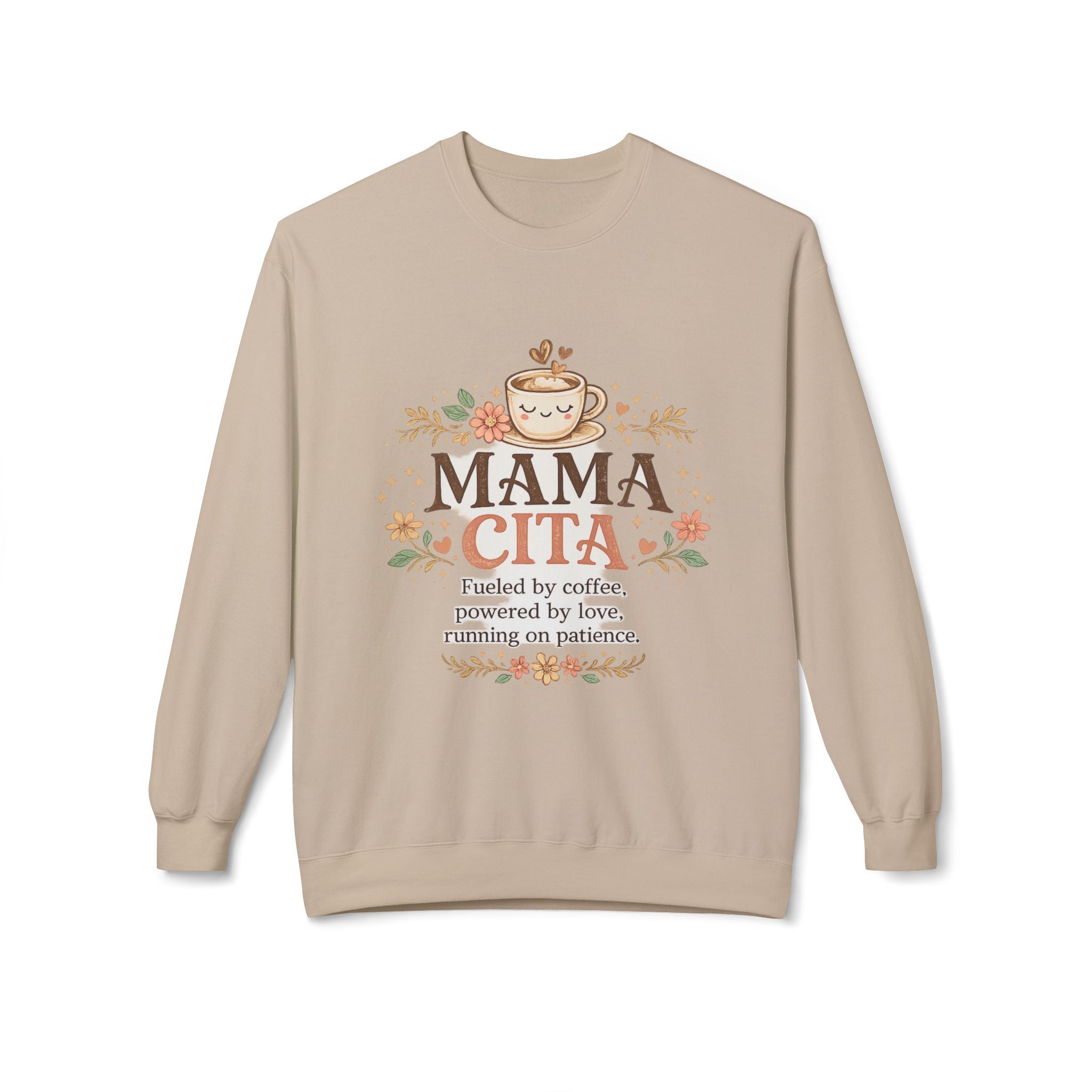Mama Cita Sweatshirt – Floral Coffee Mom Crewneck