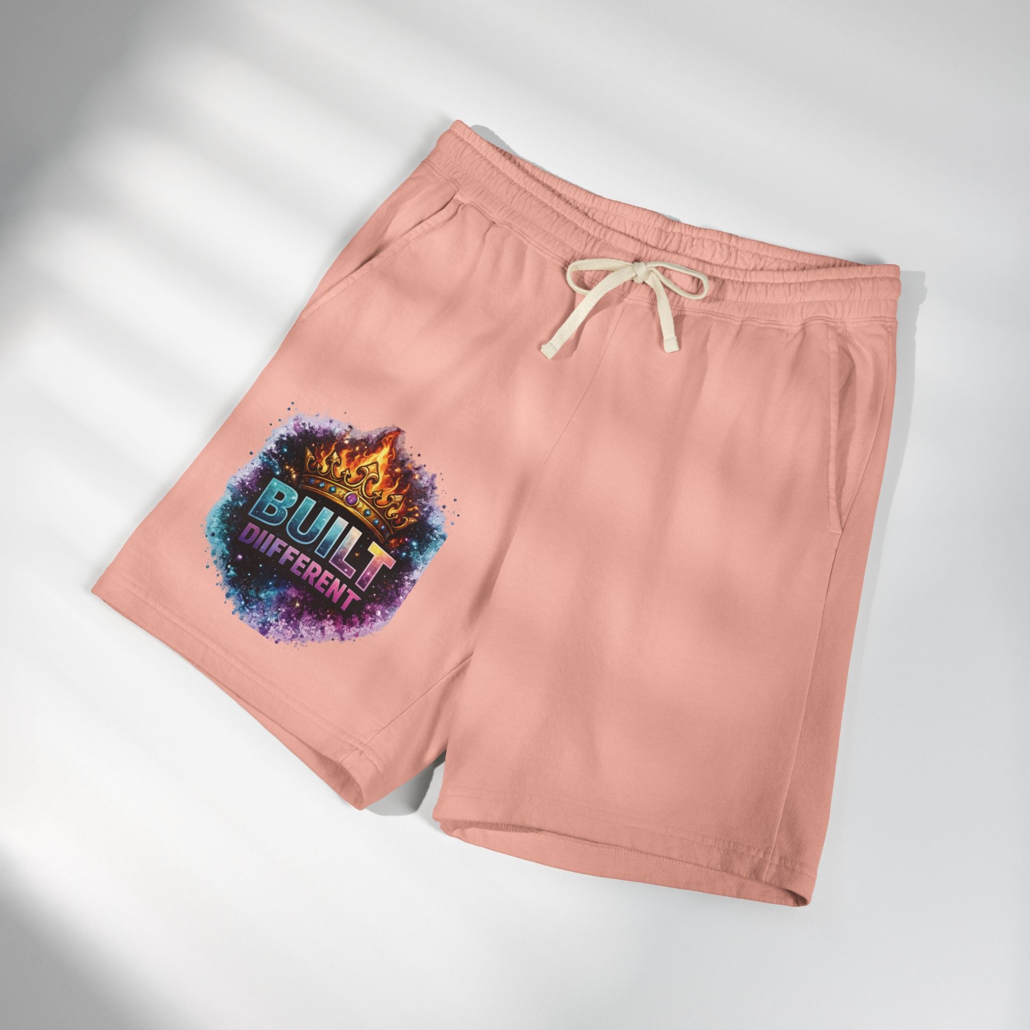 Built Different Sweat Shorts — Garment-Dyed Fleece Athletic Shorts