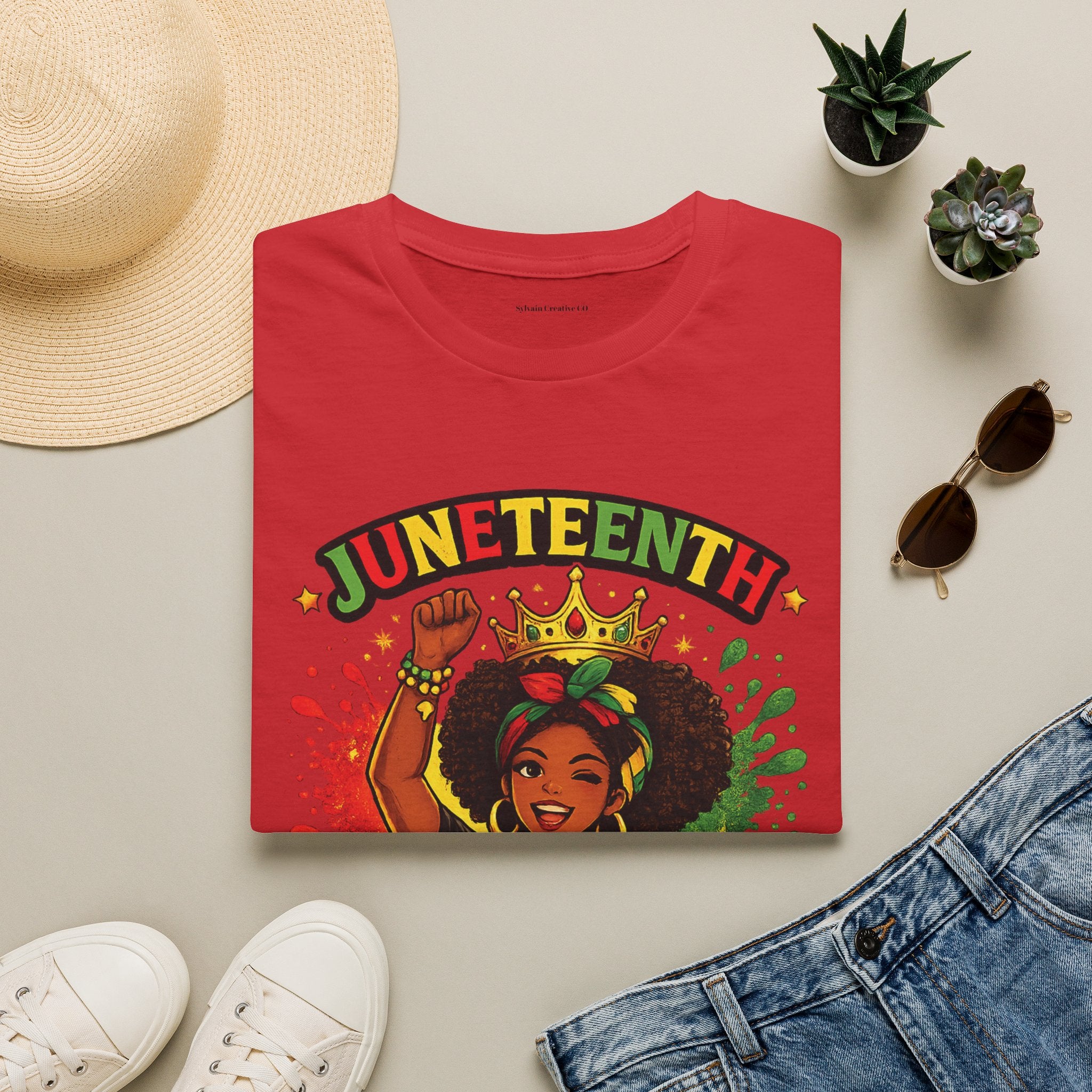 Juneteenth Queen T-Shirt — Black History Celebration Tee