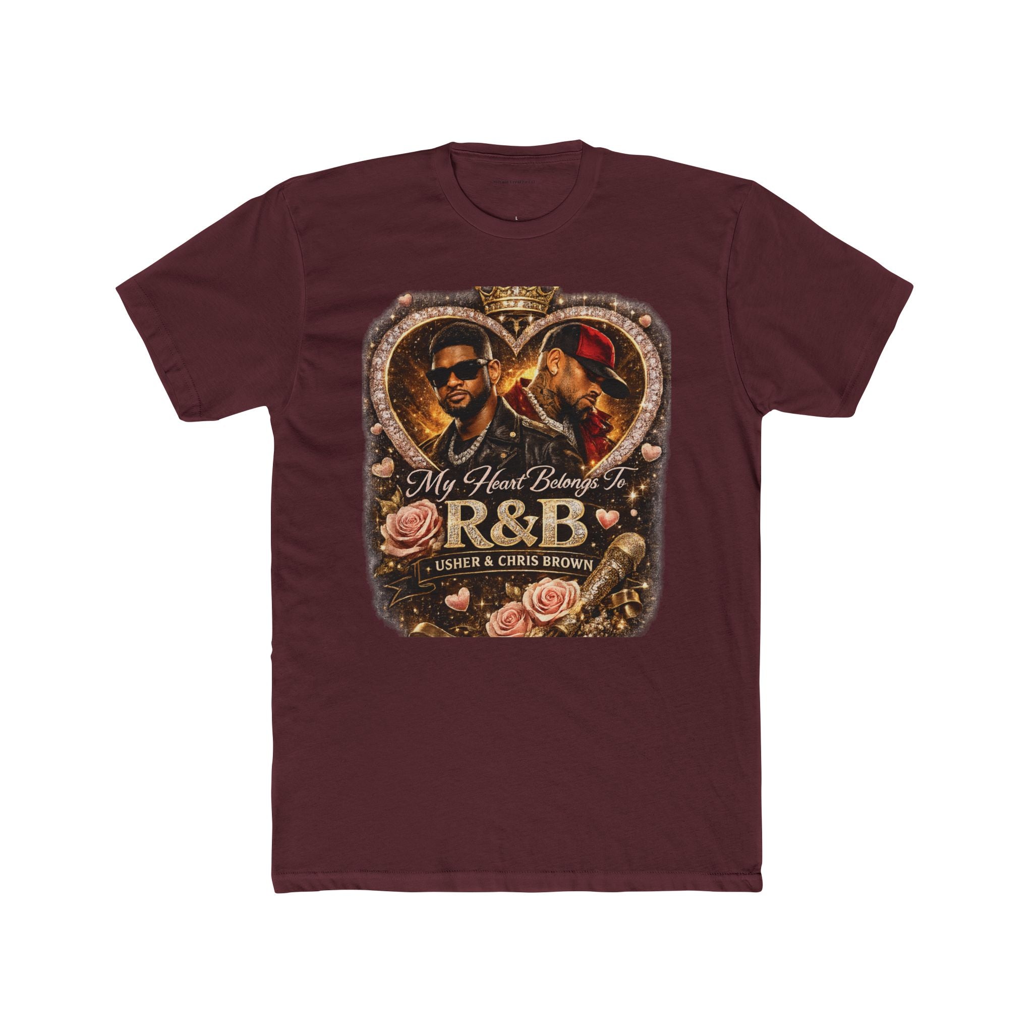 R&B Vintage Heart Tee — "My Heart Belongs to R&B" Graphic T-Shirt