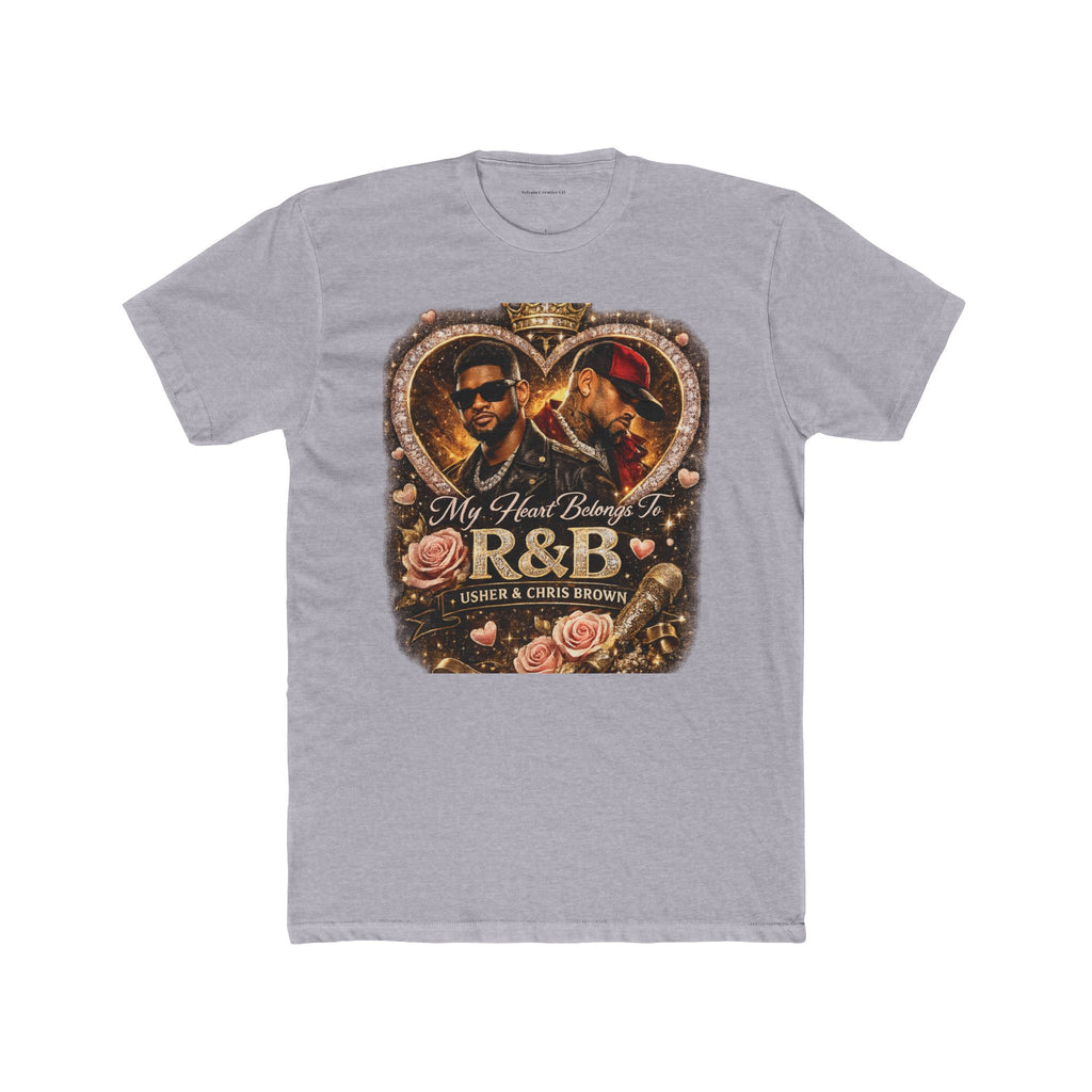 R&B Vintage Heart Tee — "My Heart Belongs to R&B" Graphic T-Shirt