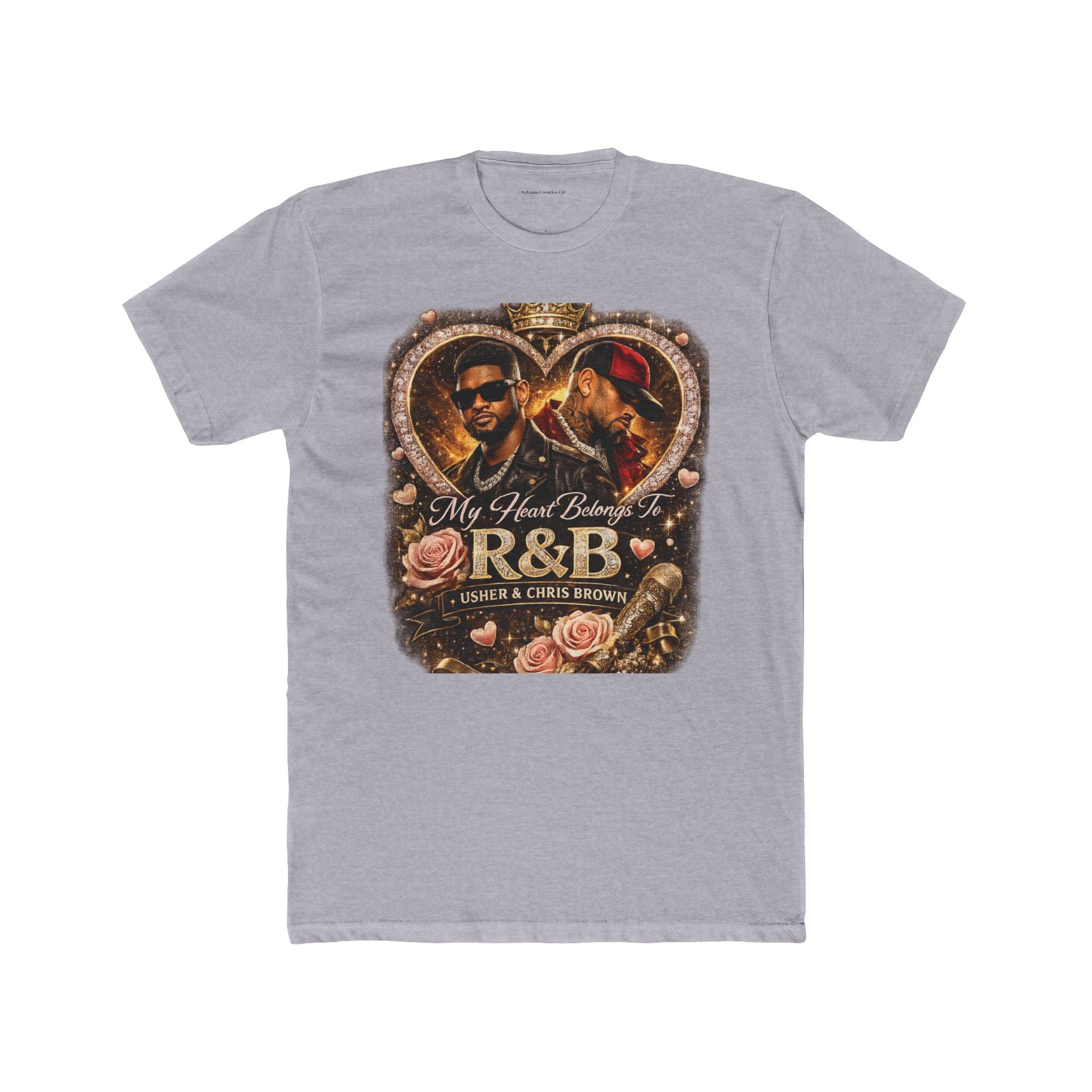 R&B Vintage Heart Tee — "My Heart Belongs to R&B" Graphic T-Shirt