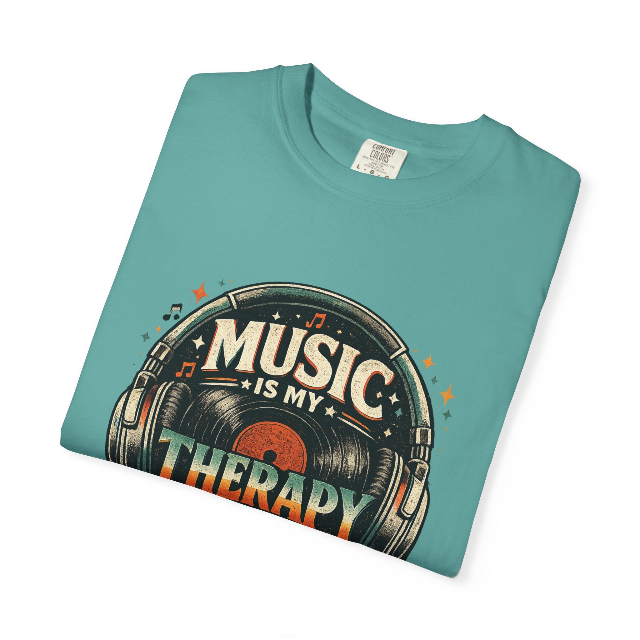 Music Is My Therapy T-Shirt — Graphic Tee for Music Lovers