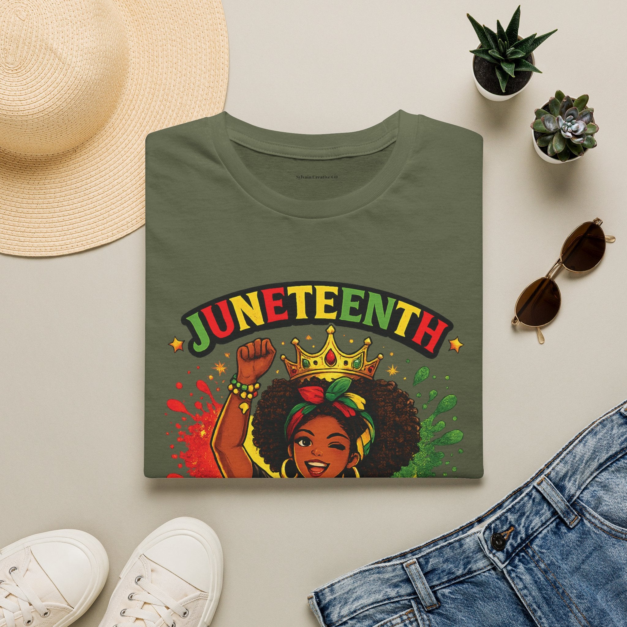 Juneteenth Queen T-Shirt — Black History Celebration Tee