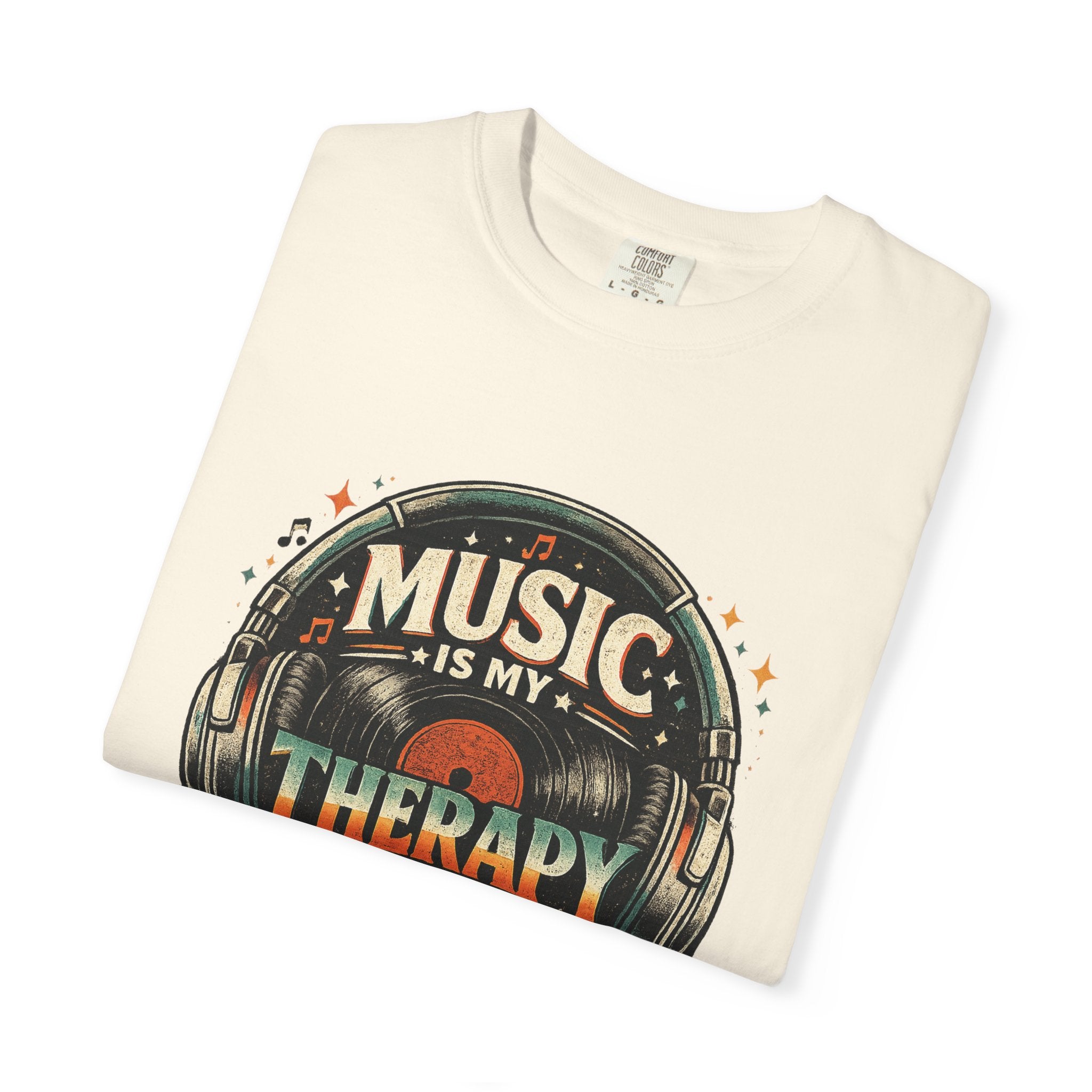 Music Is My Therapy T-Shirt — Graphic Tee for Music Lovers