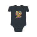 Built With Love Baby Bodysuit — Cute Construction Heart Infant Onesie