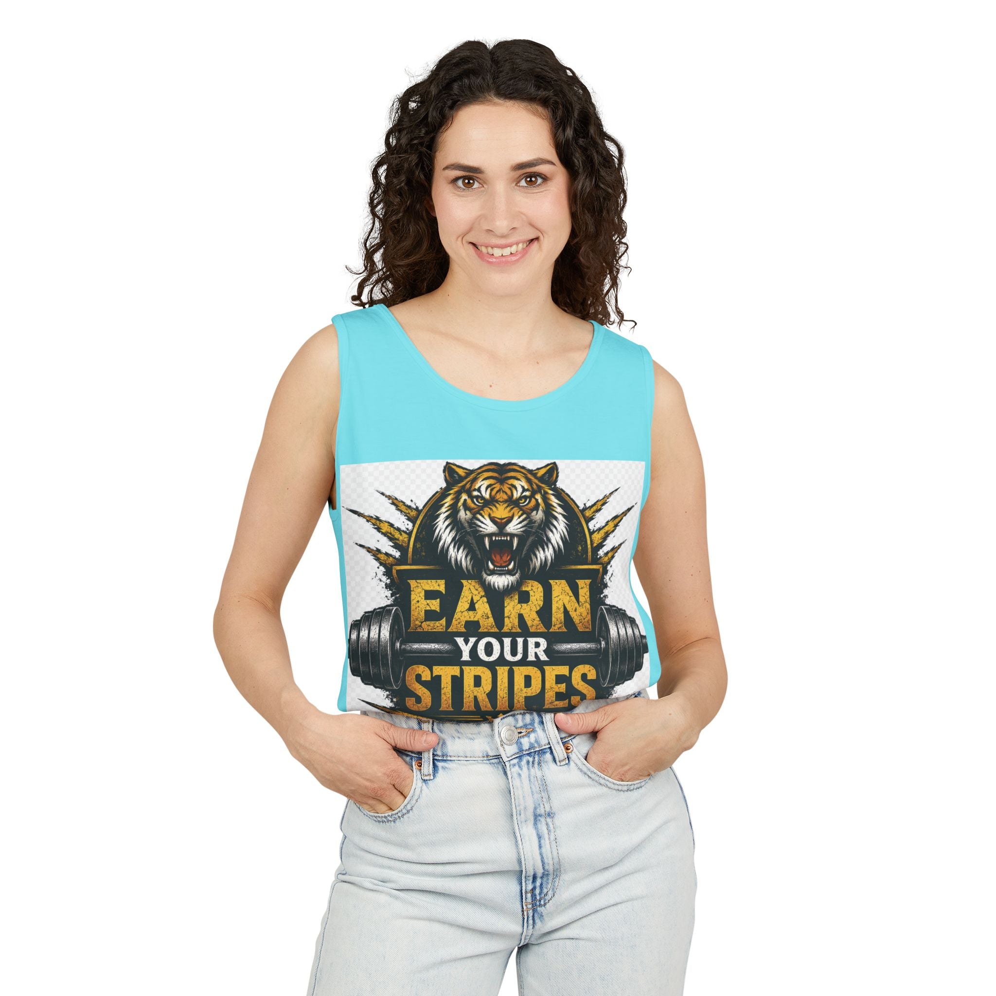 Earn Your Stripes Graphic Tank Top
