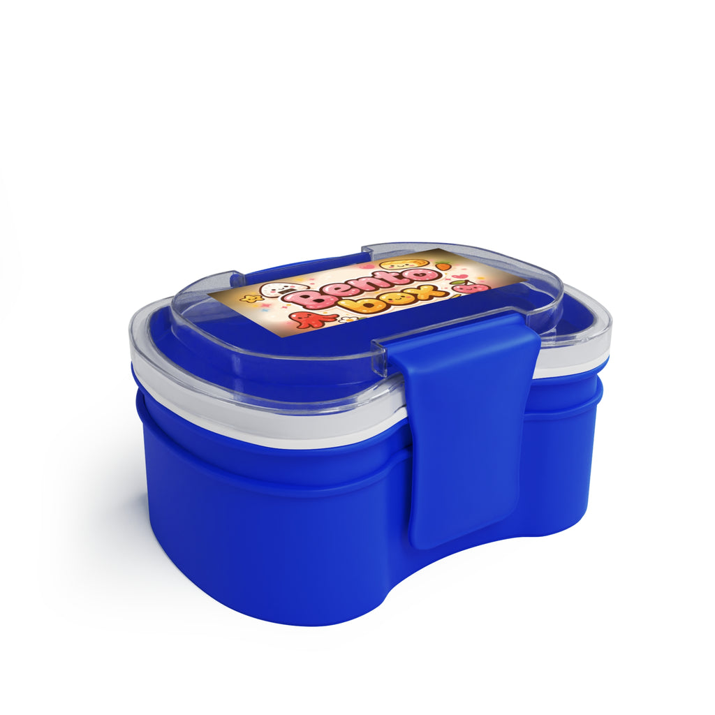 Two-Tier Bento Box — Cute Kawaii Lunchbox for Kids with 'Bento Box' Design