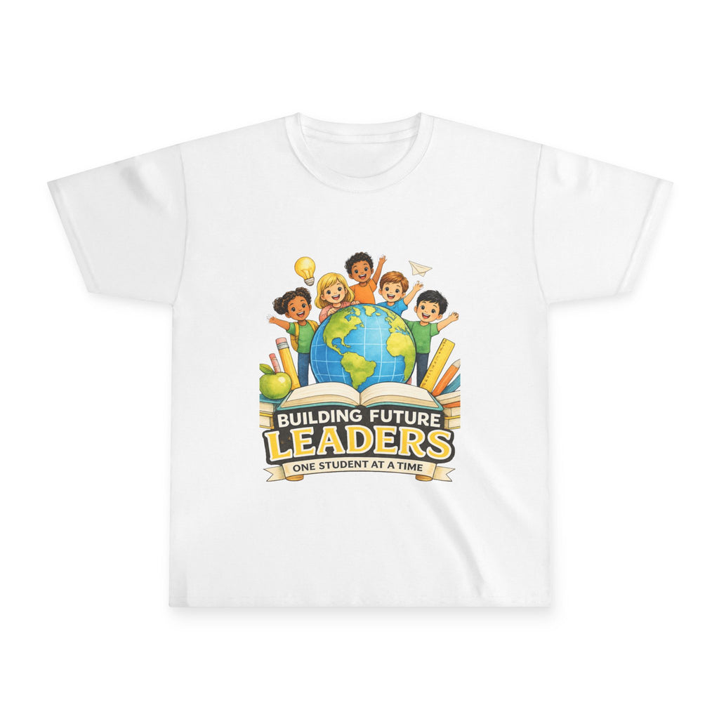 Youth Tee — "Building Future Leaders" Kids School T-Shirt