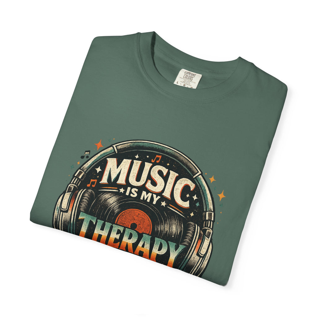 Music Is My Therapy T-Shirt — Graphic Tee for Music Lovers