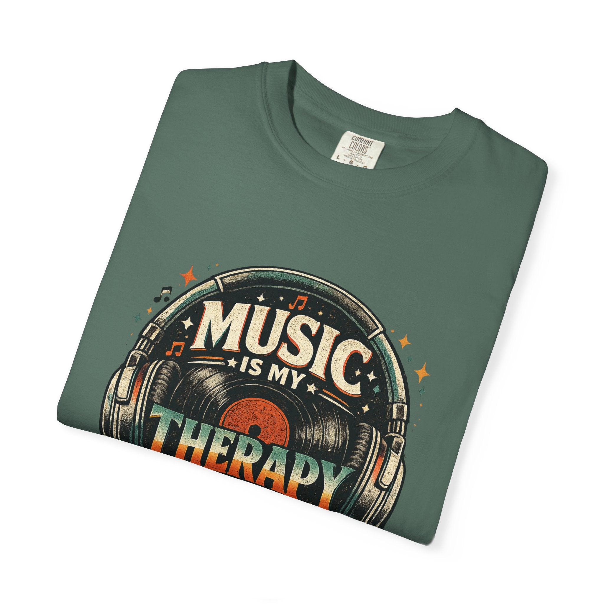 Music Is My Therapy T-Shirt — Graphic Tee for Music Lovers