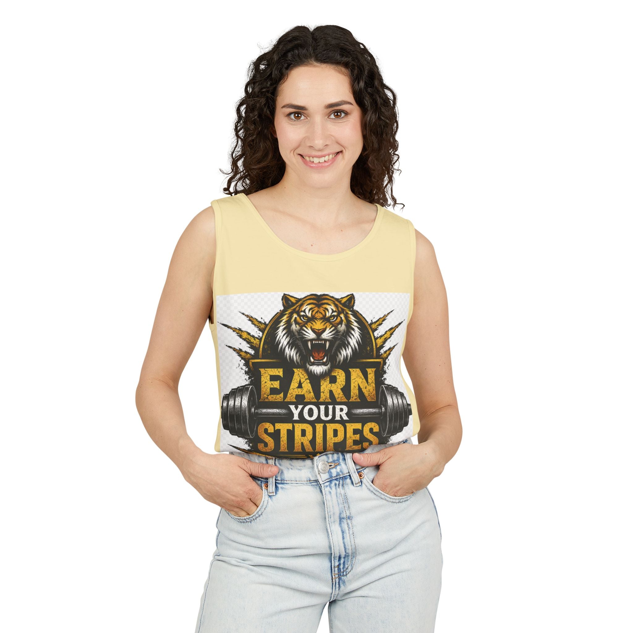 Earn Your Stripes Graphic Tank Top