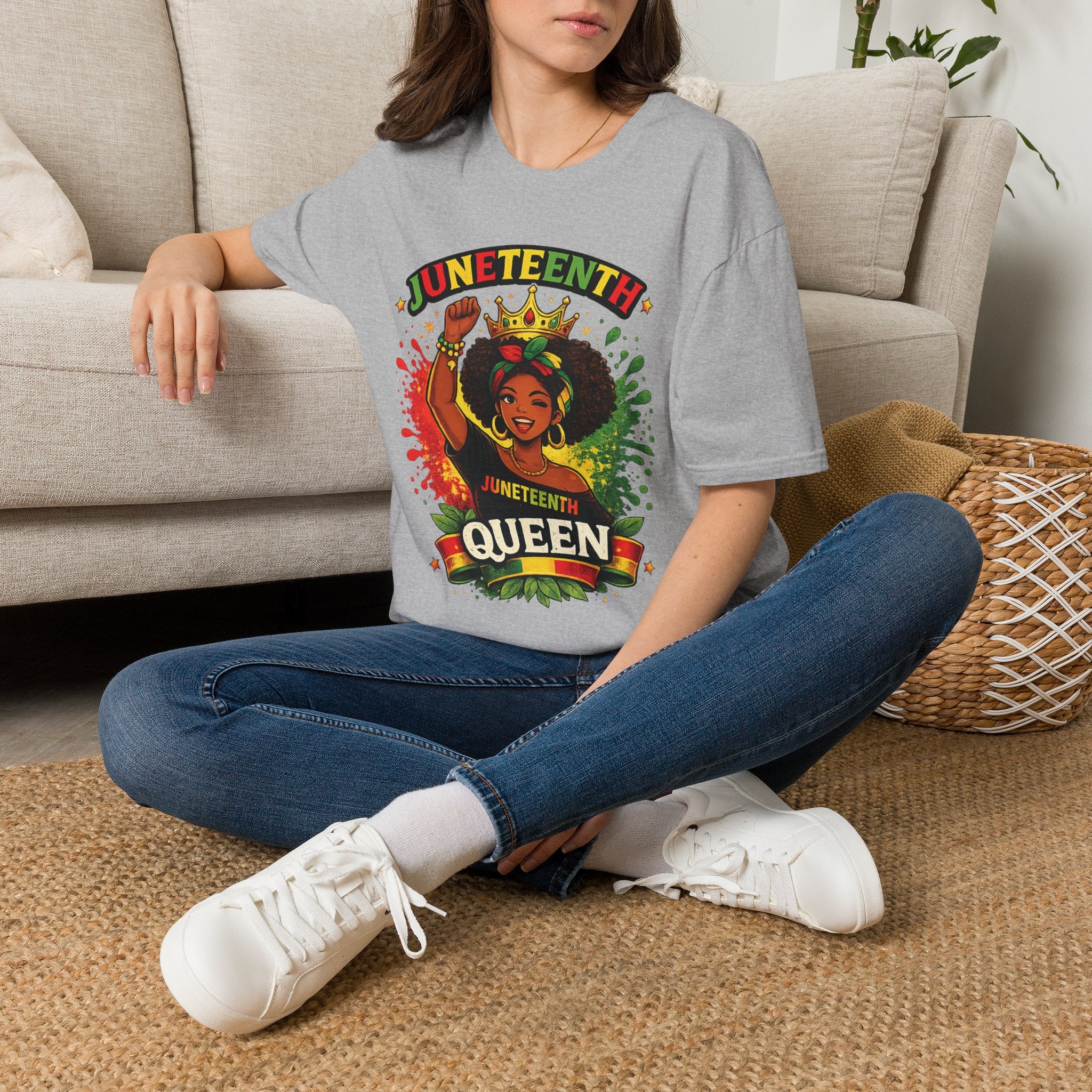 Juneteenth Queen T-Shirt — Black History Celebration Tee