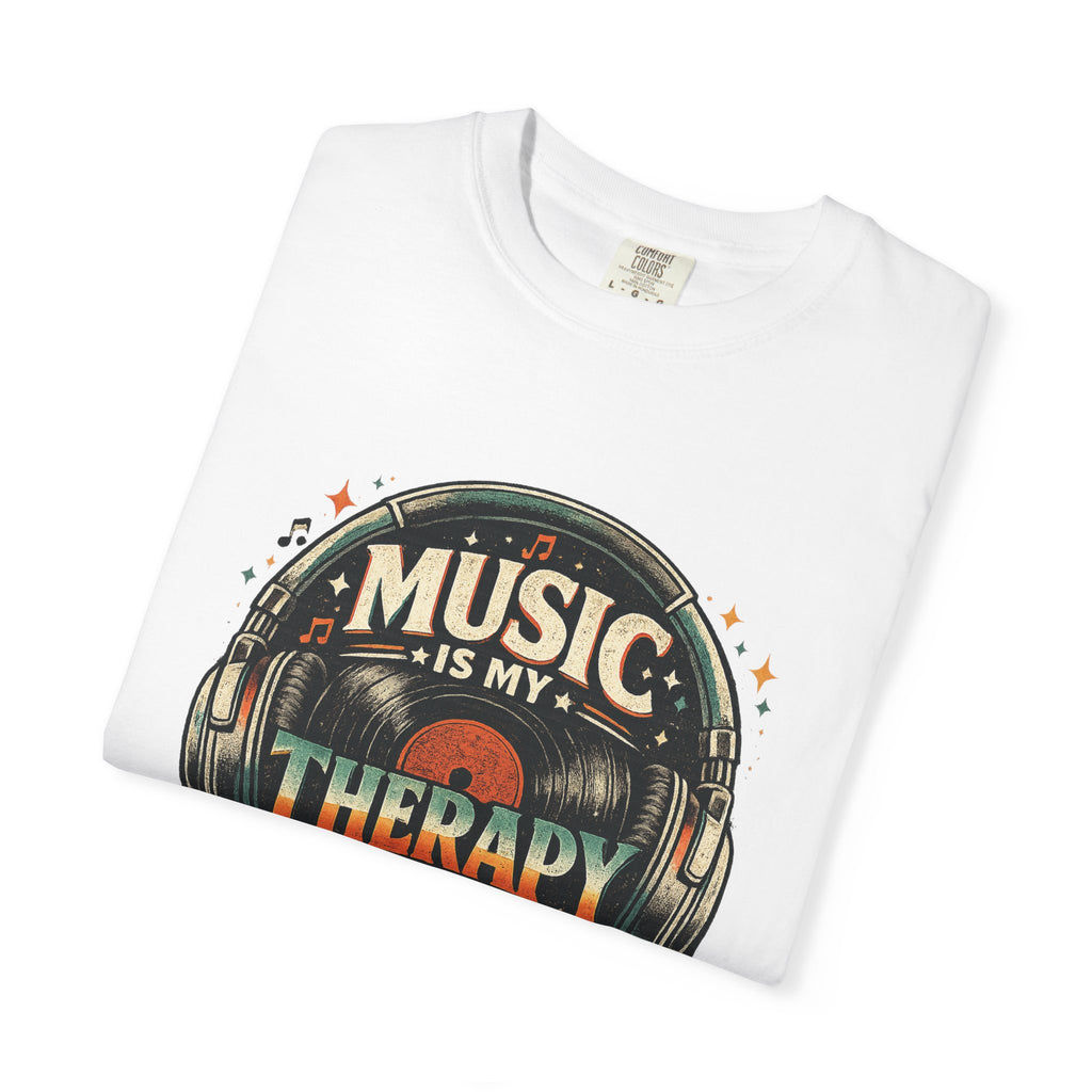 Music Is My Therapy T-Shirt — Graphic Tee for Music Lovers