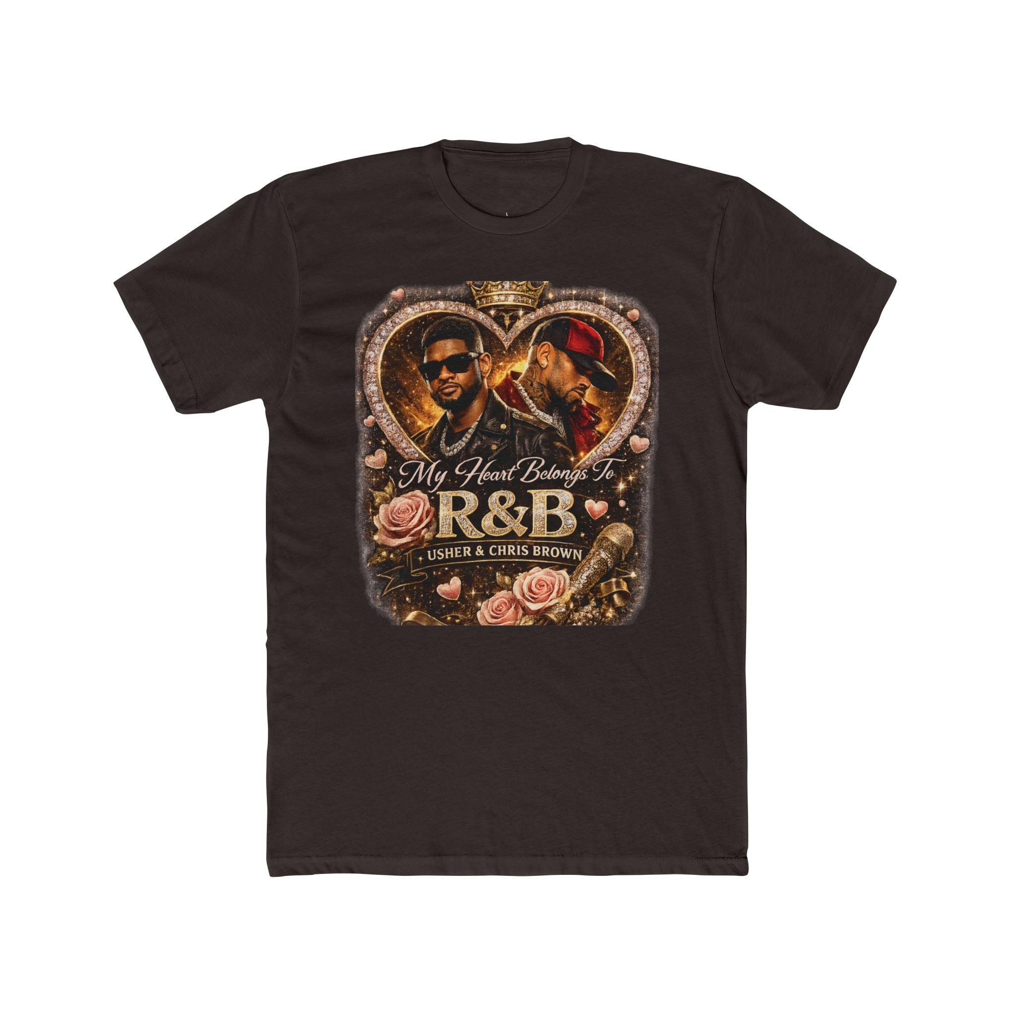 R&B Vintage Heart Tee — "My Heart Belongs to R&B" Graphic T-Shirt