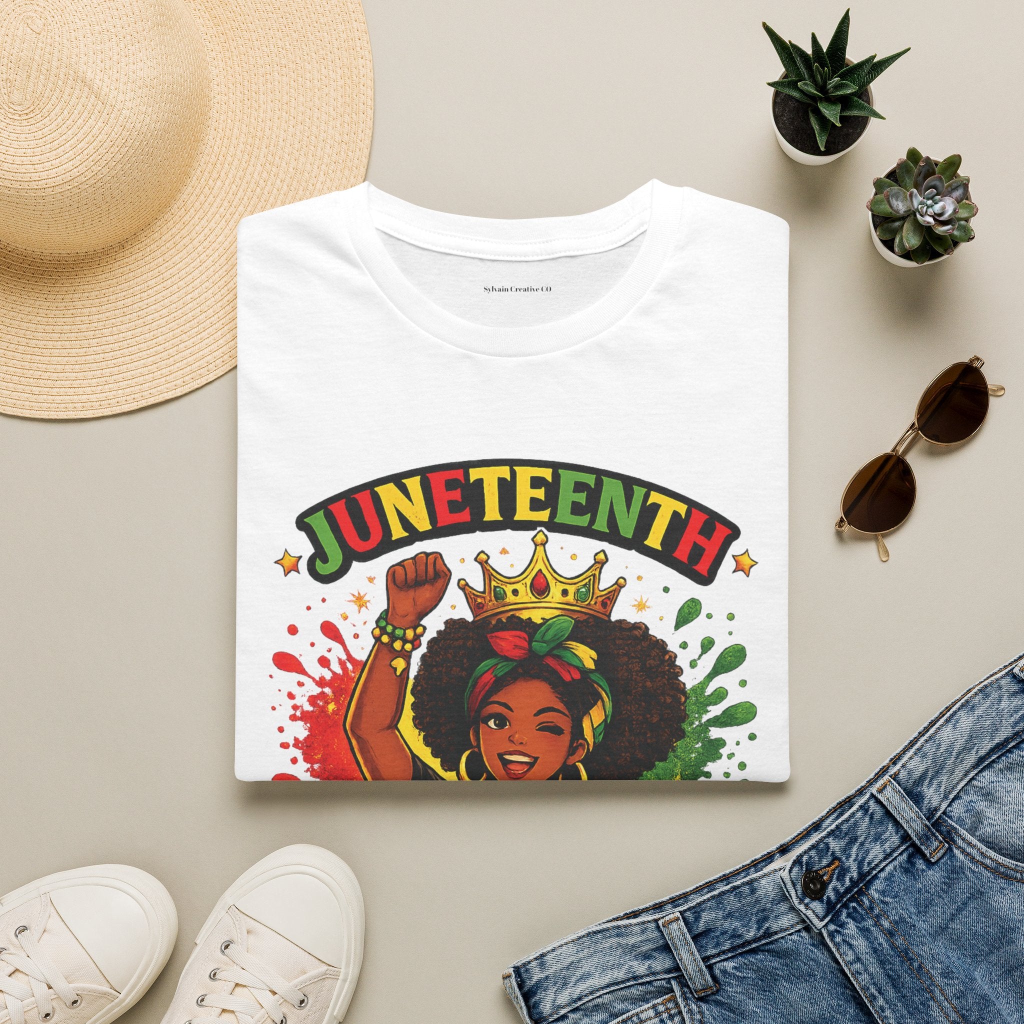 Juneteenth Queen T-Shirt — Black History Celebration Tee