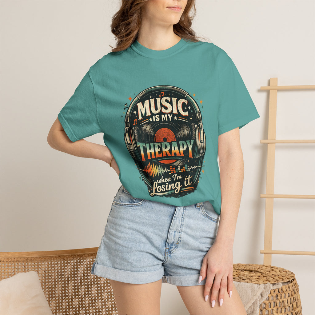 Music Is My Therapy T-Shirt — Graphic Tee for Music Lovers