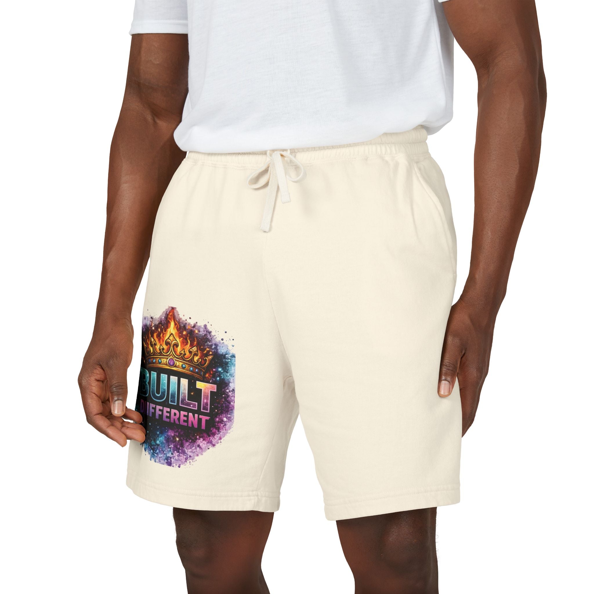 Built Different Sweat Shorts — Garment-Dyed Fleece Athletic Shorts