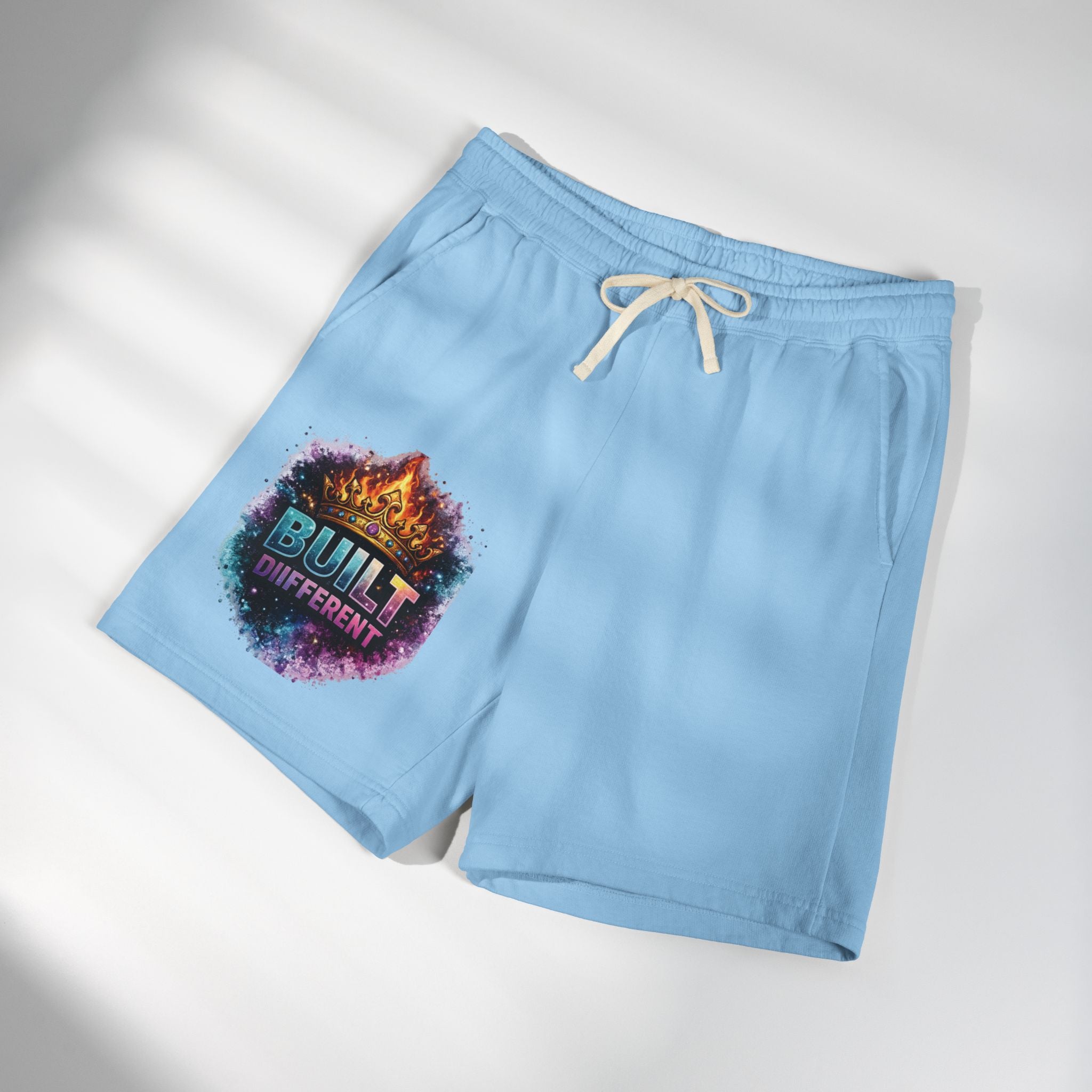 Built Different Sweat Shorts — Garment-Dyed Fleece Athletic Shorts