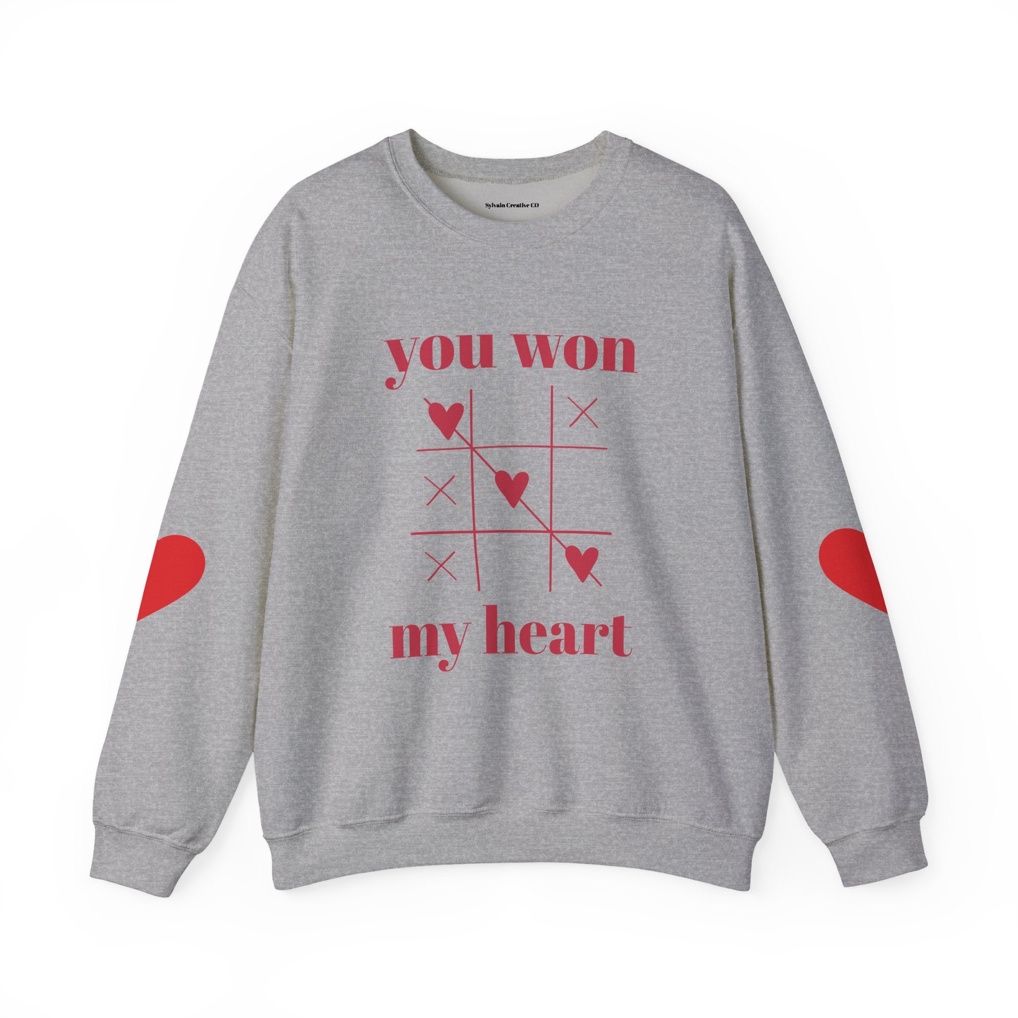 Valentine Tic-Tac-Toe "You Won My Heart" Sweatshirt