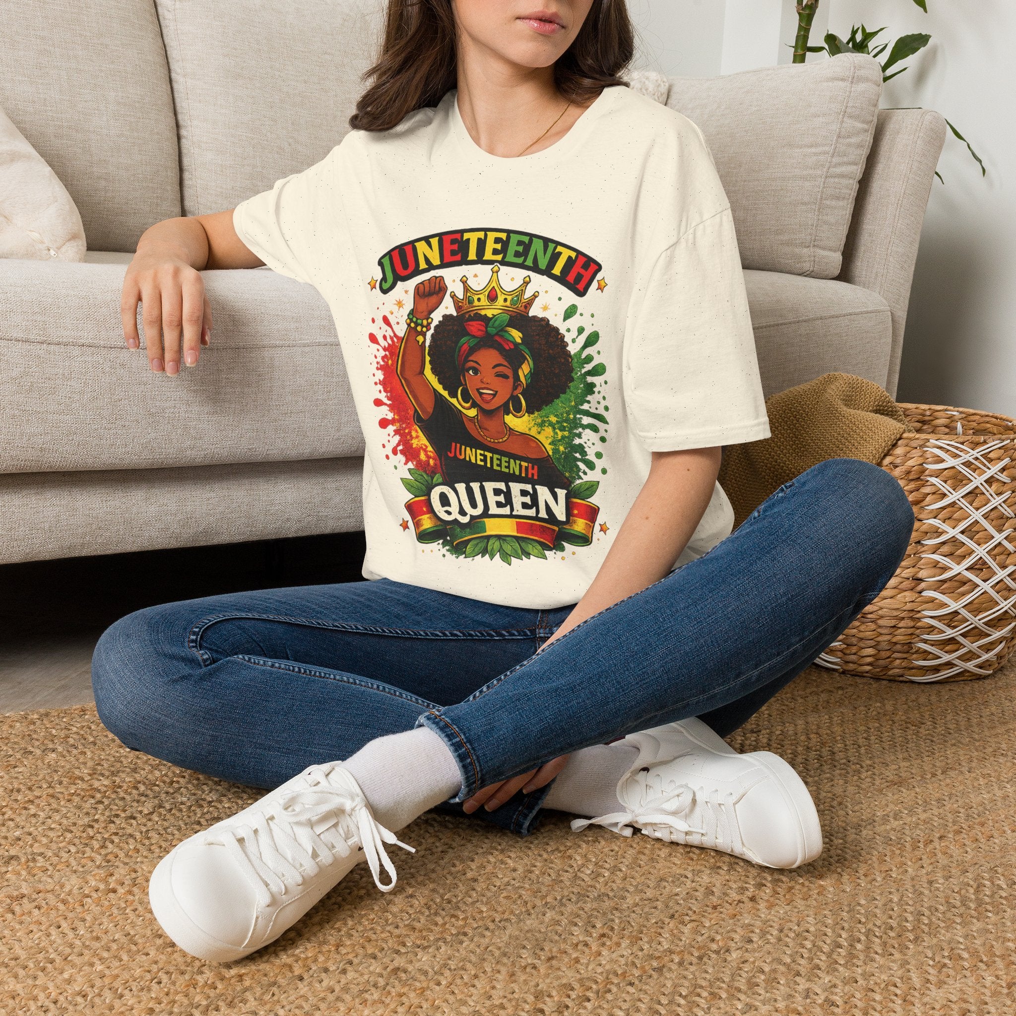 Juneteenth Queen T-Shirt — Black History Celebration Tee