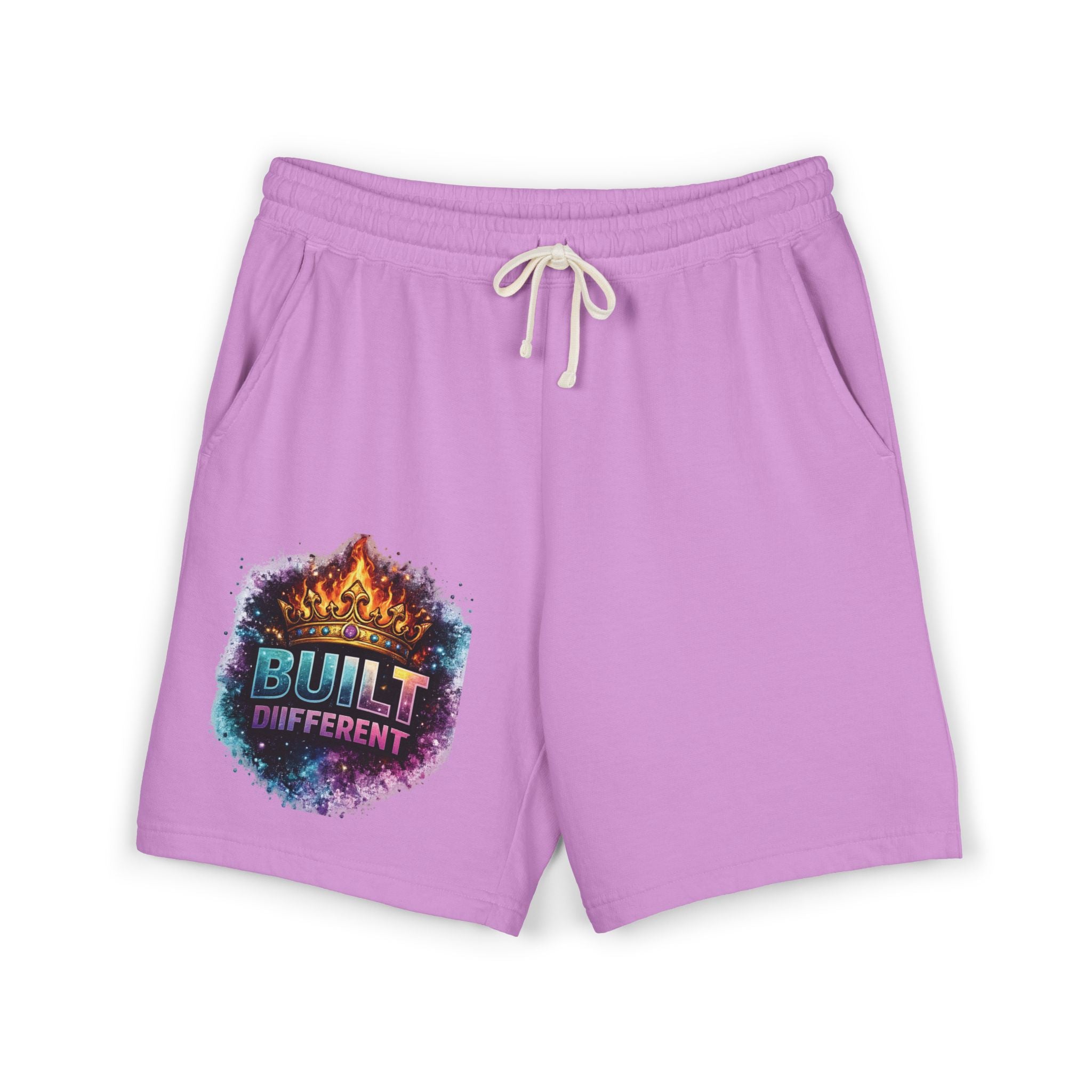 Built Different Sweat Shorts — Garment-Dyed Fleece Athletic Shorts