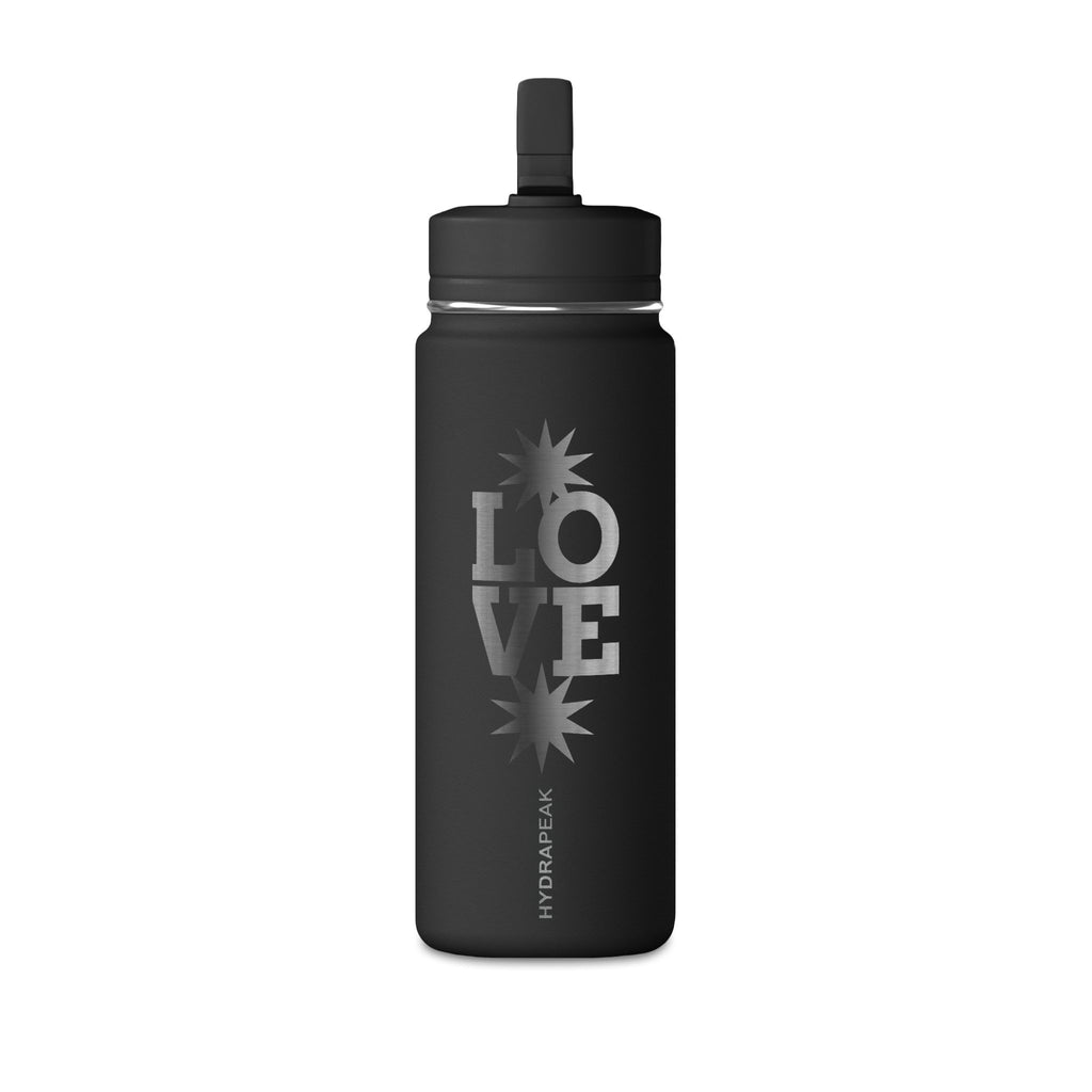 LOVE Star Graphic Mini Water Bottle — 20oz Insulated Sports Bottle