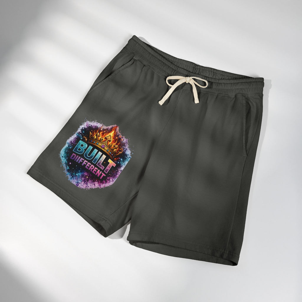 Built Different Sweat Shorts — Garment-Dyed Fleece Athletic Shorts