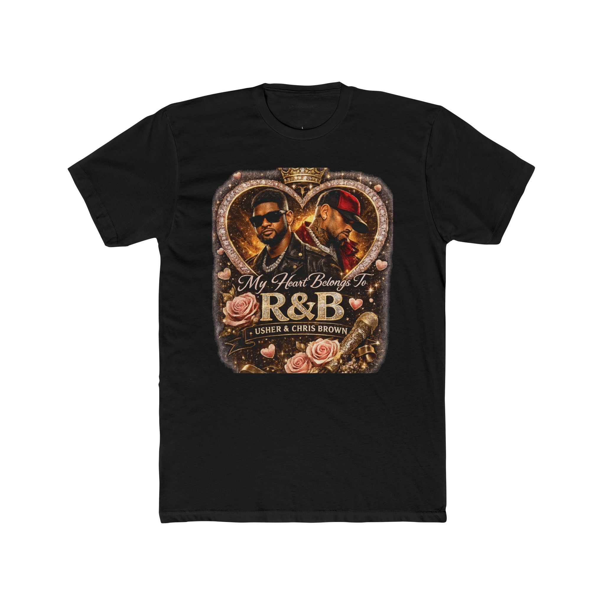 R&B Vintage Heart Tee — "My Heart Belongs to R&B" Graphic T-Shirt
